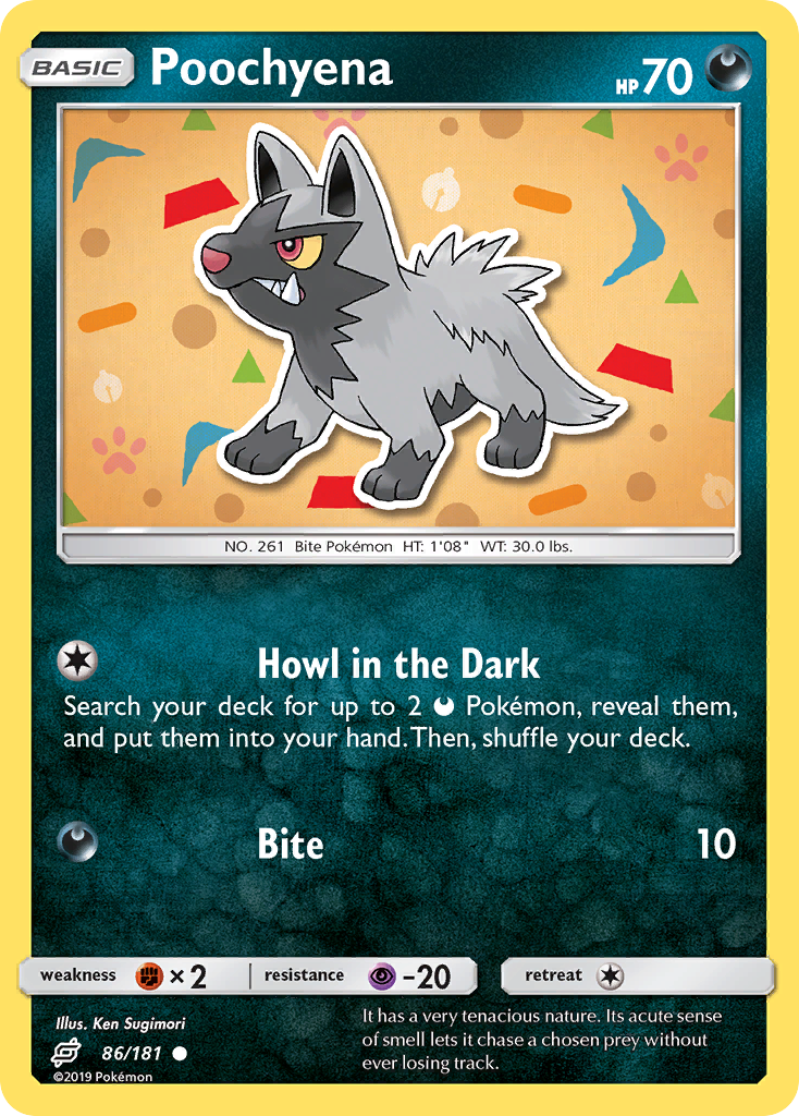 Poochyena (86/181) [Sun & Moon: Team Up] | Shuffle n Cut Hobbies & Games