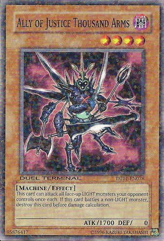 Ally of Justice Thousand Arms [DT01-EN078] Common | Shuffle n Cut Hobbies & Games