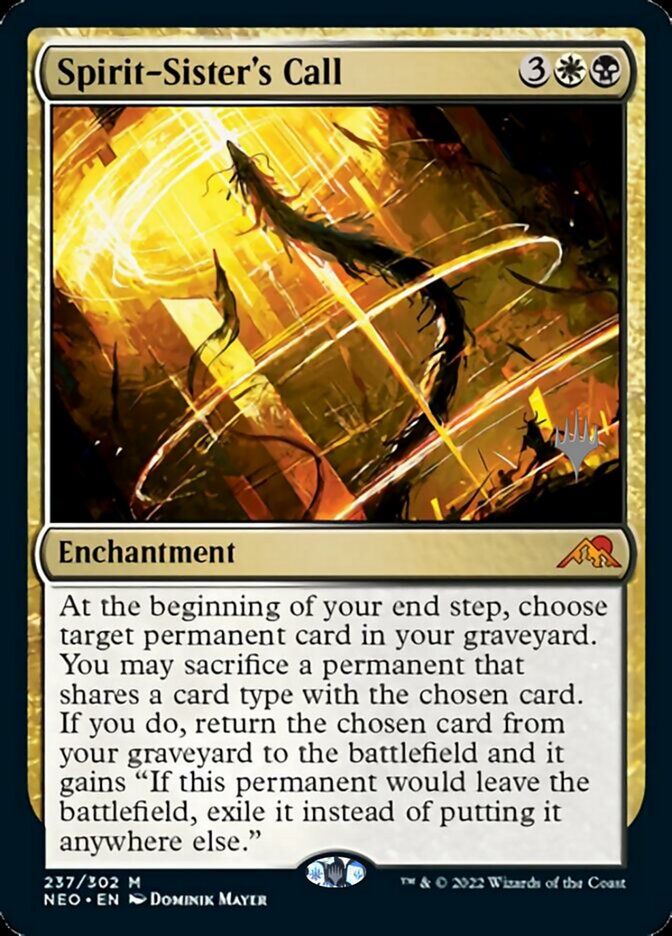 Spirit-Sister's Call (Promo Pack) [Kamigawa: Neon Dynasty Promos] | Shuffle n Cut Hobbies & Games