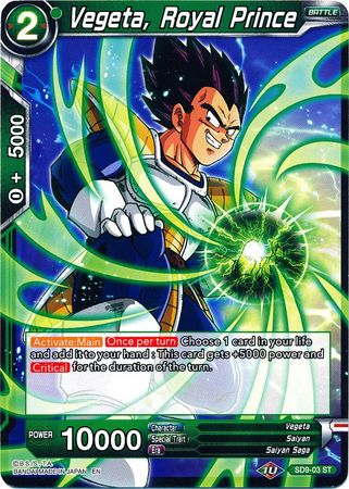 Vegeta, Royal Prince (SD9-03) [Assault of the Saiyans] | Shuffle n Cut Hobbies & Games