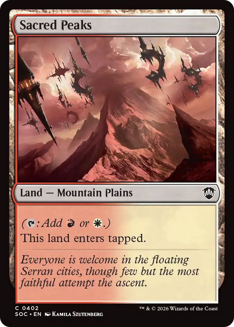 Sacred Peaks [Secrets of Strixhaven Commander] | Shuffle n Cut Hobbies & Games