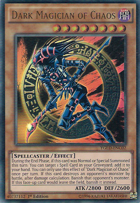 Dark Magician of Chaos [YGLD-ENC02] Ultra Rare | Shuffle n Cut Hobbies & Games