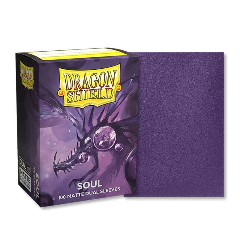 Dragon Shield 100ct DUAL Soul MATTE Standard Sleeves | Shuffle n Cut Hobbies & Games