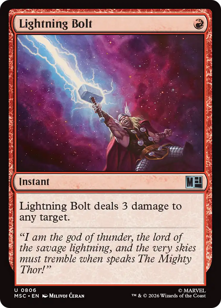 Lightning Bolt [Marvel Super Heroes Commander] | Shuffle n Cut Hobbies & Games