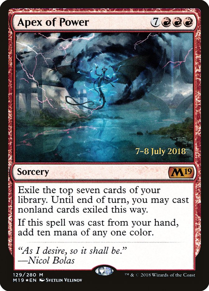 Apex of Power [Core Set 2019 Prerelease Promos] | Shuffle n Cut Hobbies & Games