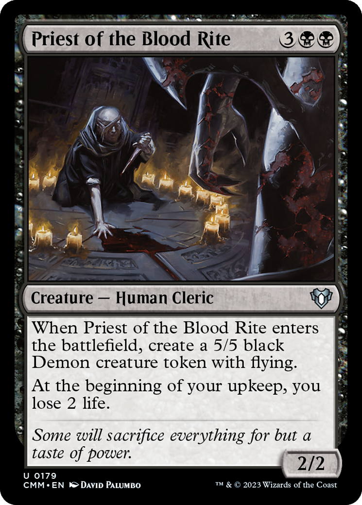 Priest of the Blood Rite [Commander Masters] | Shuffle n Cut Hobbies & Games