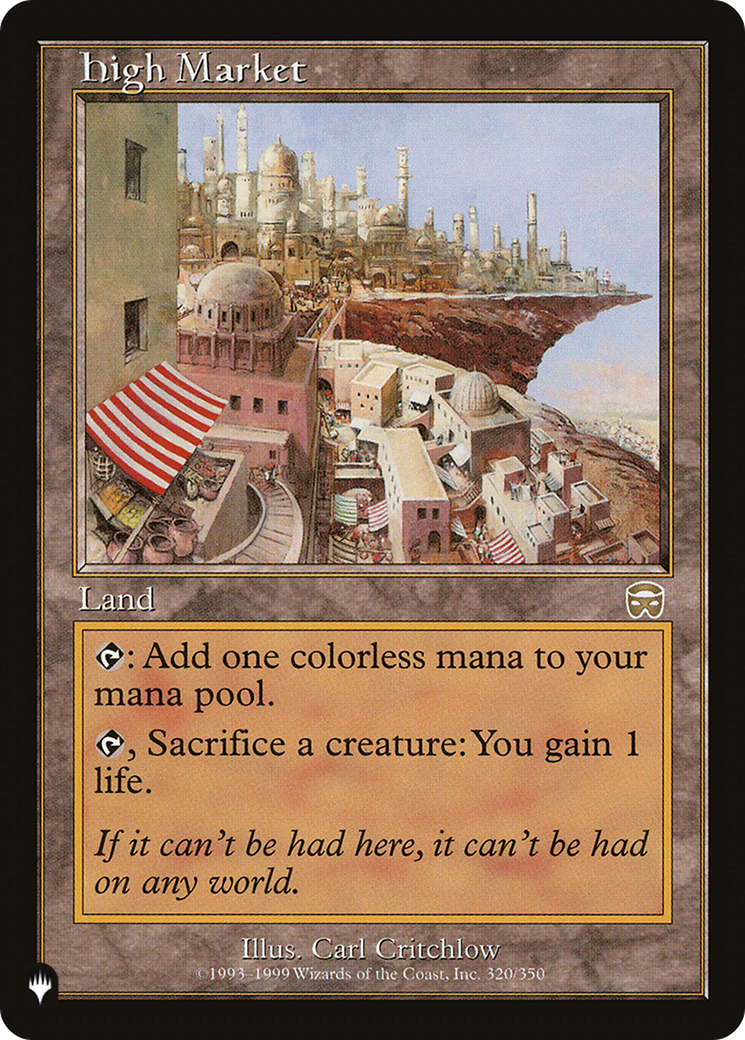 High Market [The List] | Shuffle n Cut Hobbies & Games