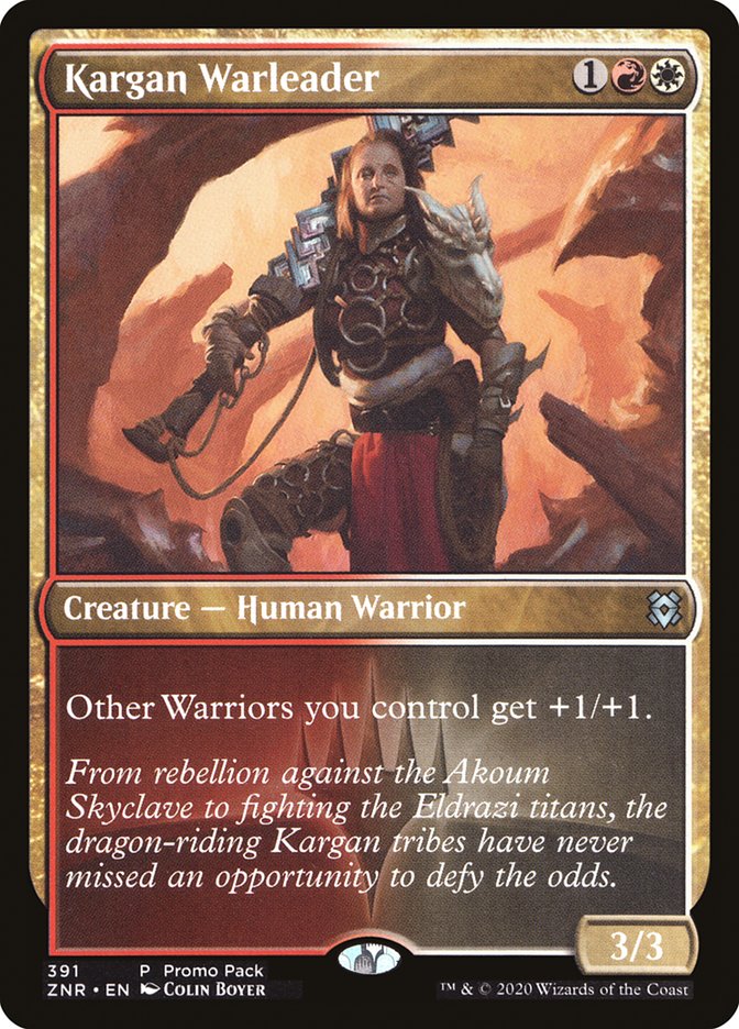 Kargan Warleader (Promo Pack) [Zendikar Rising Promos] | Shuffle n Cut Hobbies & Games