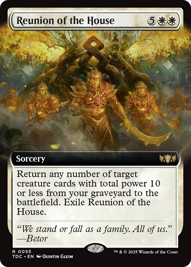Reunion of the House (Extended Art) [Tarkir: Dragonstorm Commander] | Shuffle n Cut Hobbies & Games