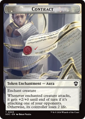 Contract // Copy Double-Sided Token [Secrets of Strixhaven Commander Tokens] | Shuffle n Cut Hobbies & Games