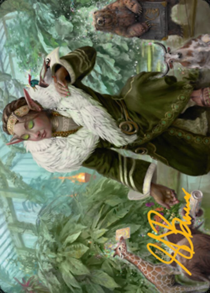 Rumor Gatherer Art Card (Gold-Stamped Signature) [Streets of New Capenna Art Series] | Shuffle n Cut Hobbies & Games