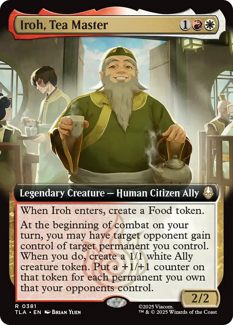 Iroh, Tea Master (Extended Art) [Avatar: The Last Airbender] | Shuffle n Cut Hobbies & Games
