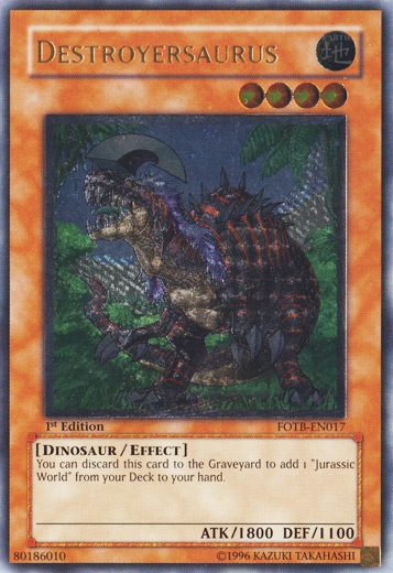 Destroyersaurus [FOTB-EN017] Ultimate Rare | Shuffle n Cut Hobbies & Games