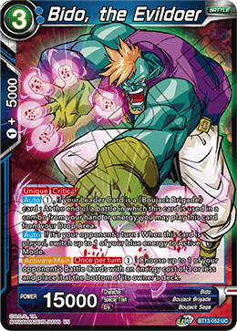 Bido, the Evildoer (Uncommon) (BT13-052) [Supreme Rivalry] | Shuffle n Cut Hobbies & Games