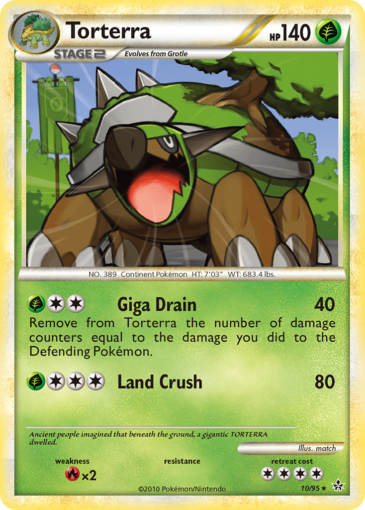 Torterra (10/95) [HeartGold & SoulSilver: Unleashed] | Shuffle n Cut Hobbies & Games