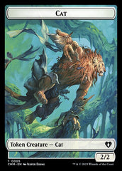 Spirit (0010) // Cat (0005) Double-Sided Token [Commander Masters Tokens] | Shuffle n Cut Hobbies & Games