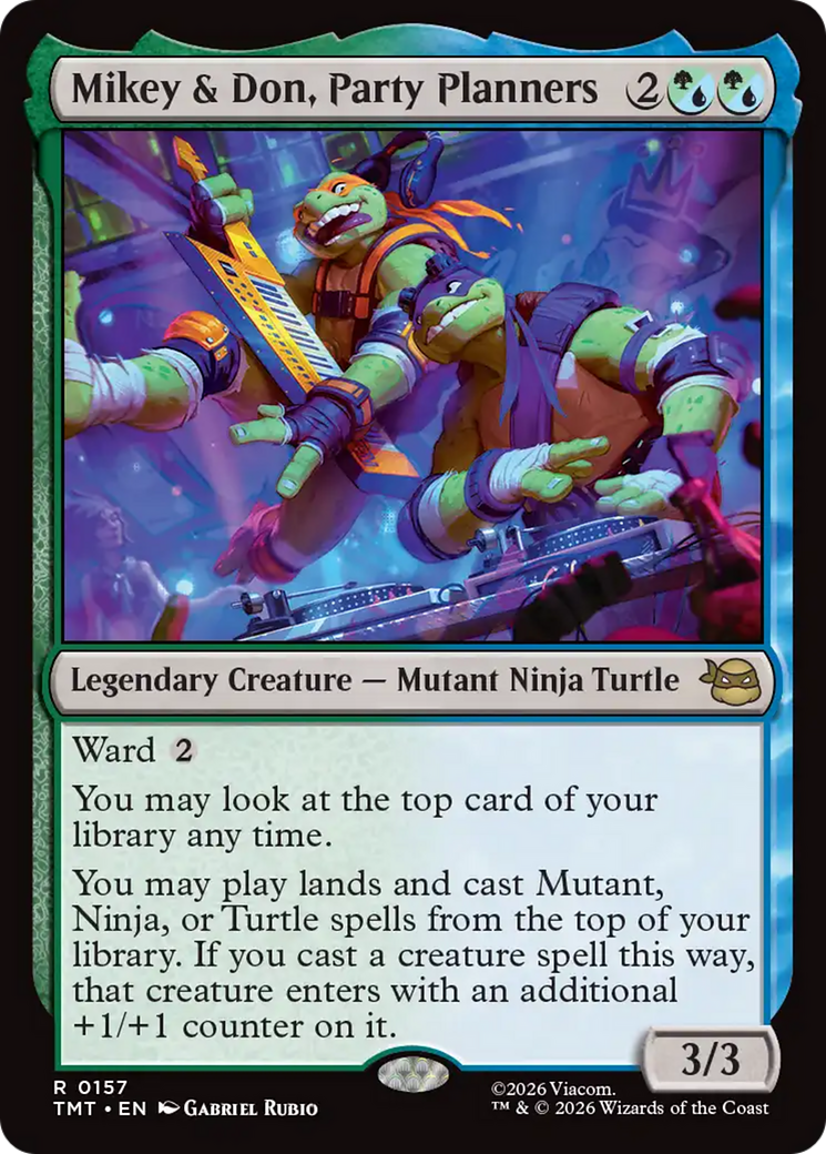 Mikey & Don, Party Planners [Teenage Mutant Ninja Turtles] | Shuffle n Cut Hobbies & Games