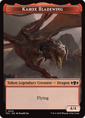 Karox Bladewing // Copy Double-Sided Token [Tarkir: Dragonstorm Commander Tokens] | Shuffle n Cut Hobbies & Games