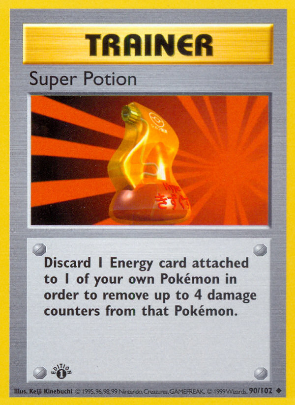Super Potion (90/102) (Shadowless) [Base Set 1st Edition] | Shuffle n Cut Hobbies & Games