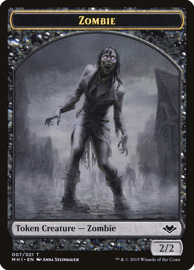 Zombie Token [Modern Horizons Tokens] | Shuffle n Cut Hobbies & Games