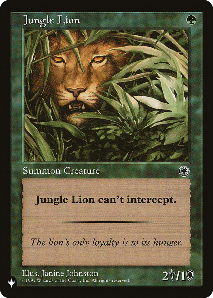 Jungle Lion [The List] | Shuffle n Cut Hobbies & Games