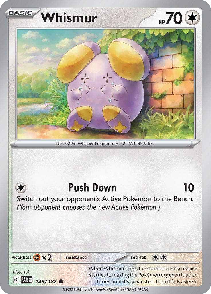 Whismur (148/182) [Scarlet & Violet: Paradox Rift] | Shuffle n Cut Hobbies & Games