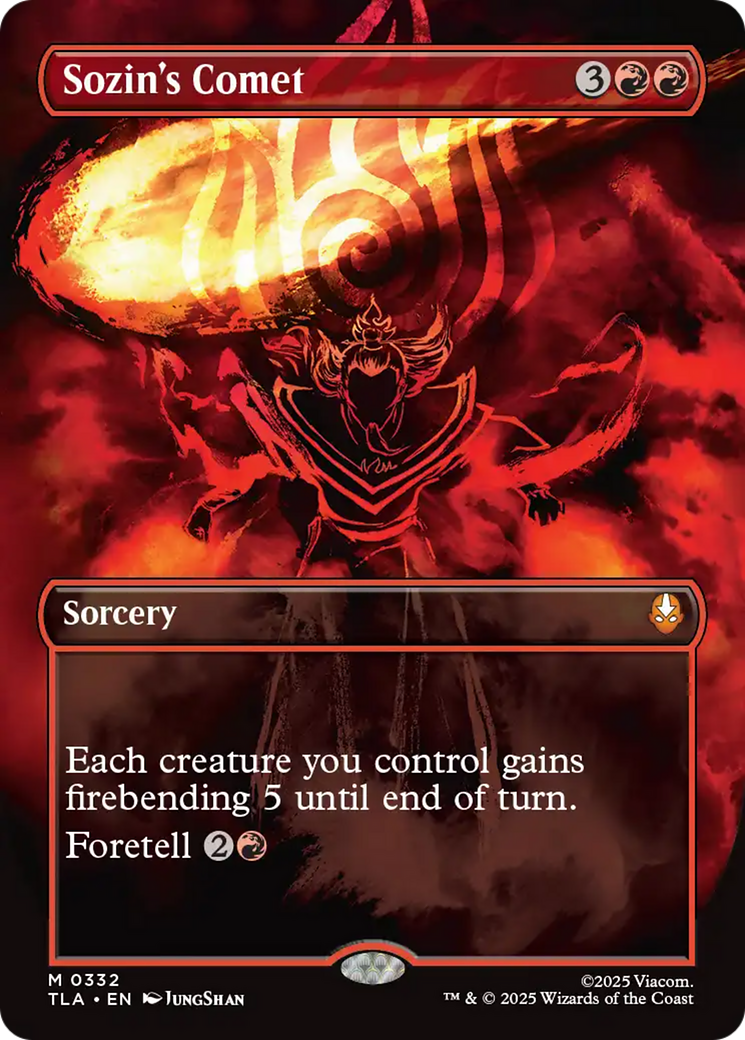 Sozin's Comet (0332) (Borderless) [Avatar: The Last Airbender] | Shuffle n Cut Hobbies & Games