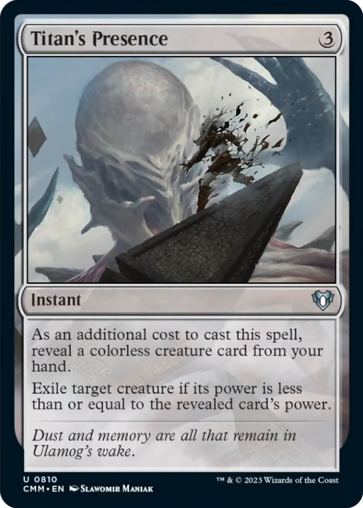 Titan's Presence [Commander Masters] | Shuffle n Cut Hobbies & Games