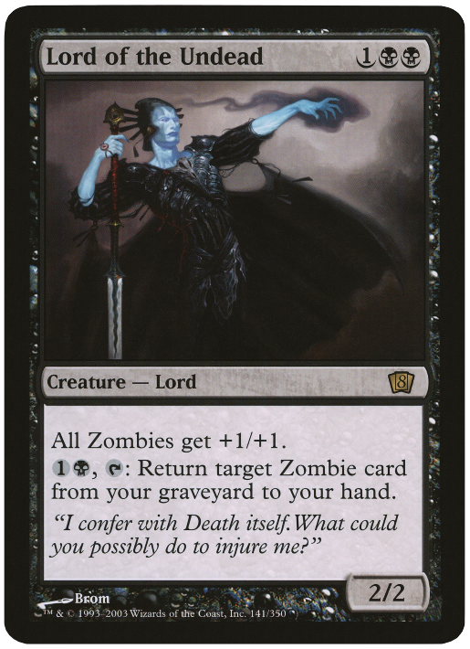 Lord of the Undead (Oversized) [Eighth Edition Box Topper] | Shuffle n Cut Hobbies & Games