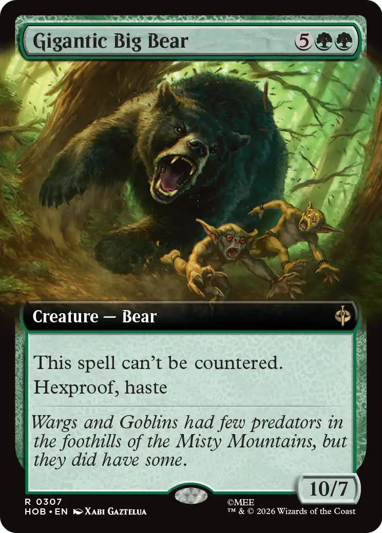 Gigantic Big Bear (Extended Art) [The Hobbit] | Shuffle n Cut Hobbies & Games