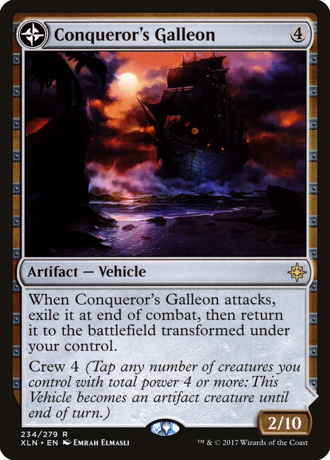 Conqueror's Galleon // Conqueror's Foothold [Ixalan] | Shuffle n Cut Hobbies & Games