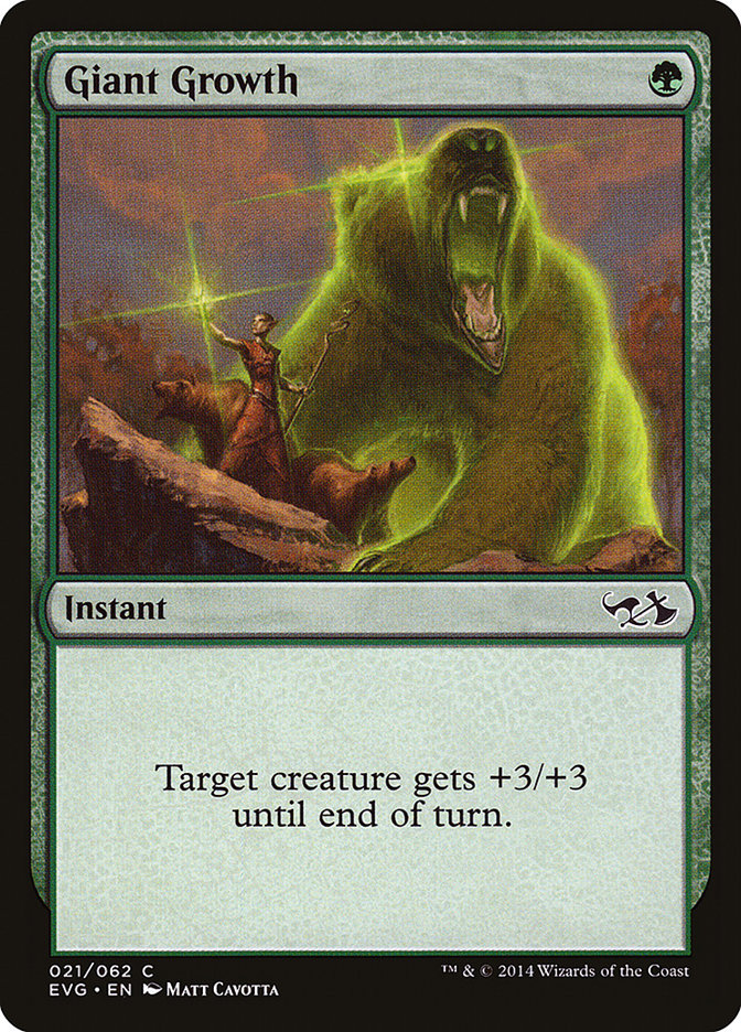 Giant Growth (Elves vs. Goblins) [Duel Decks Anthology] | Shuffle n Cut Hobbies & Games