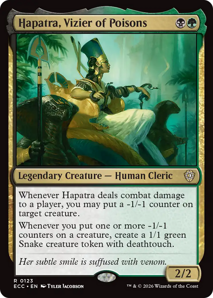 Hapatra, Vizier of Poisons [Lorwyn Eclipsed Commander] | Shuffle n Cut Hobbies & Games