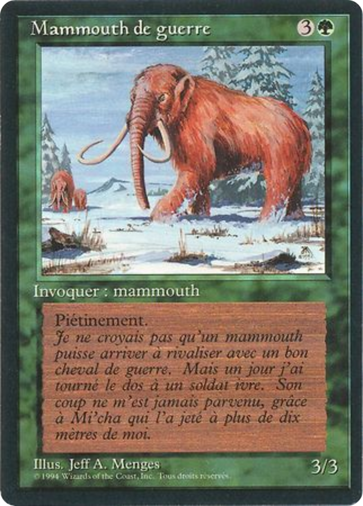 War Mammoth [Foreign Black Border] | Shuffle n Cut Hobbies & Games