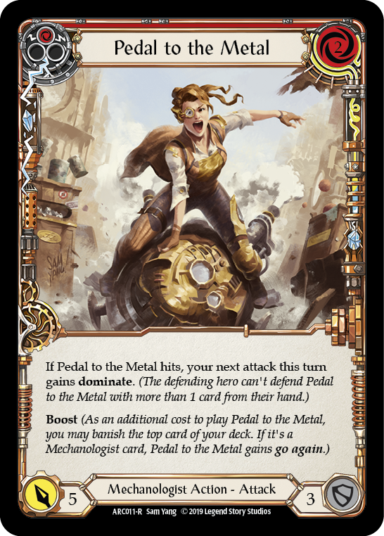 Pedal to the Metal (Red) [ARC011-R] (Arcane Rising)  1st Edition Normal | Shuffle n Cut Hobbies & Games