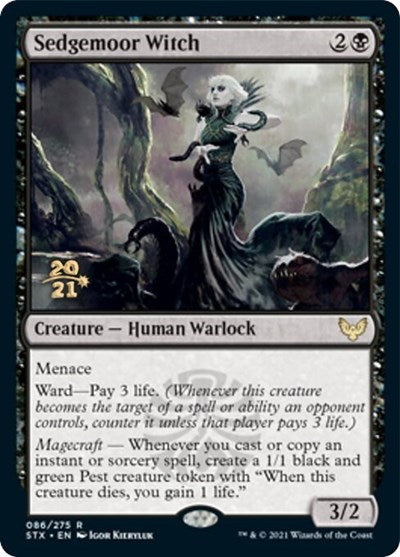 Sedgemoor Witch [Strixhaven: School of Mages Prerelease Promos] | Shuffle n Cut Hobbies & Games