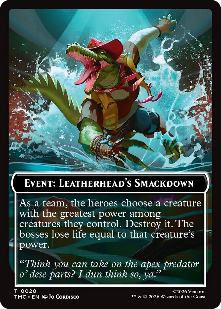 Event: Leatherhead's Smackdown [Teenage Mutant Ninja Turtles Commander Tokens] | Shuffle n Cut Hobbies & Games