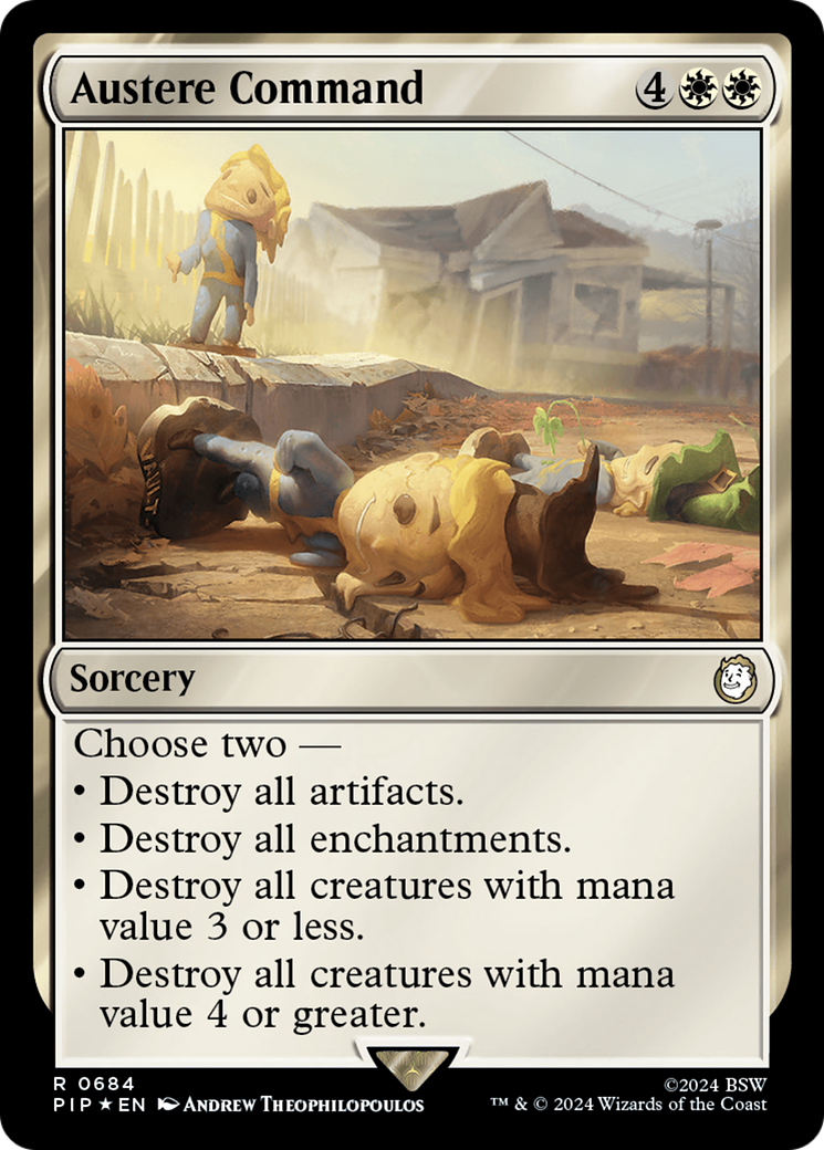 Austere Command (Surge Foil) [Fallout] | Shuffle n Cut Hobbies & Games