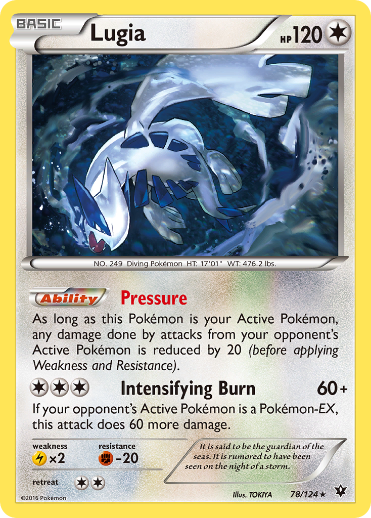 Lugia (78/124) [XY: Fates Collide] | Shuffle n Cut Hobbies & Games