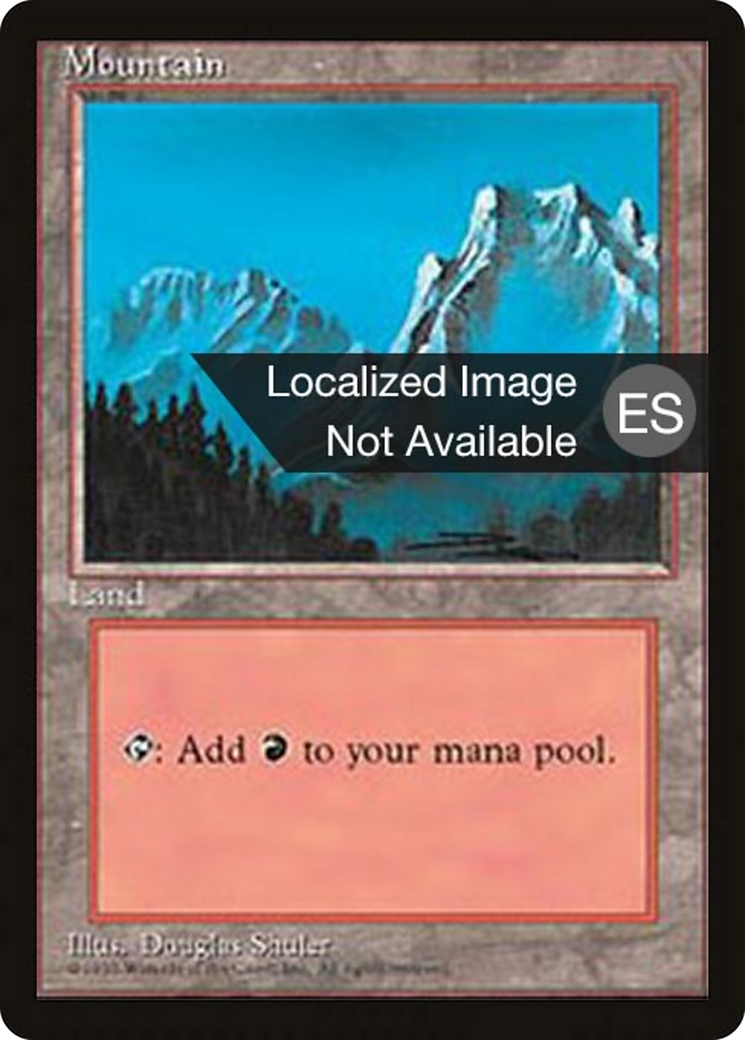 Mountain (B) [Fourth Edition (Foreign Black Border)] | Shuffle n Cut Hobbies & Games