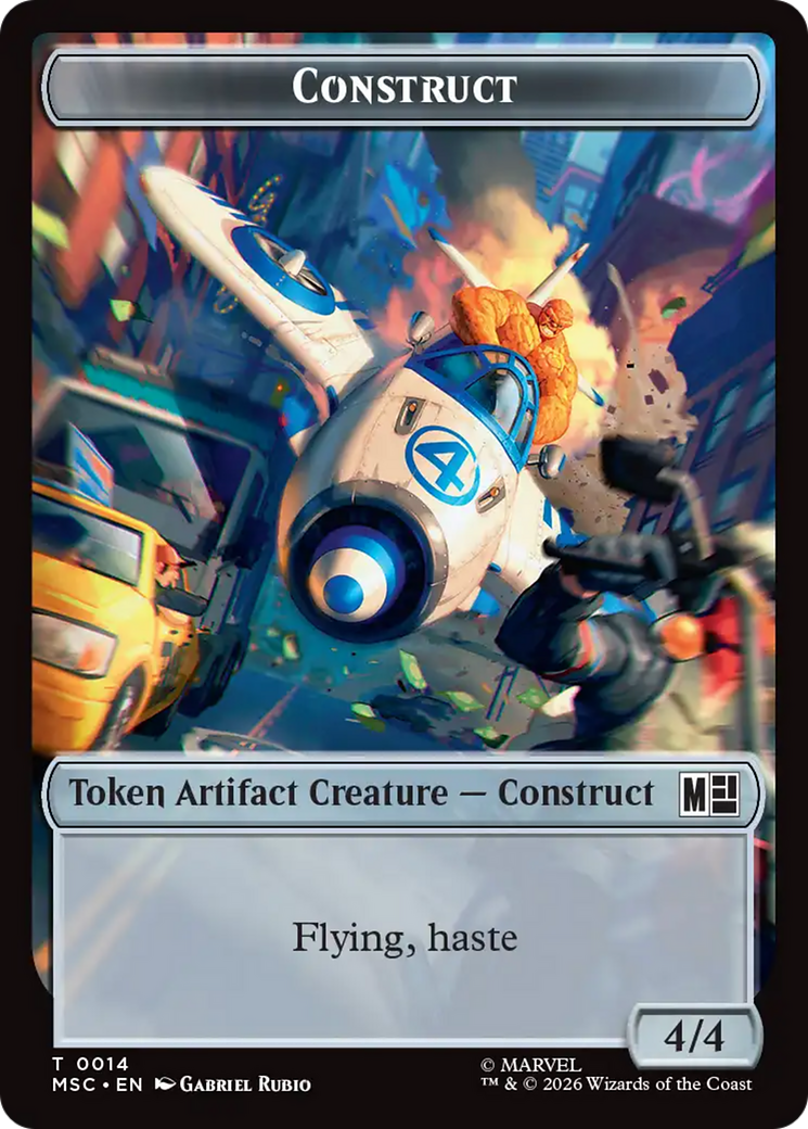 Treasure (022) // Construct (014) Double-Sided Token [Marvel Super Heroes Commander Tokens] | Shuffle n Cut Hobbies & Games