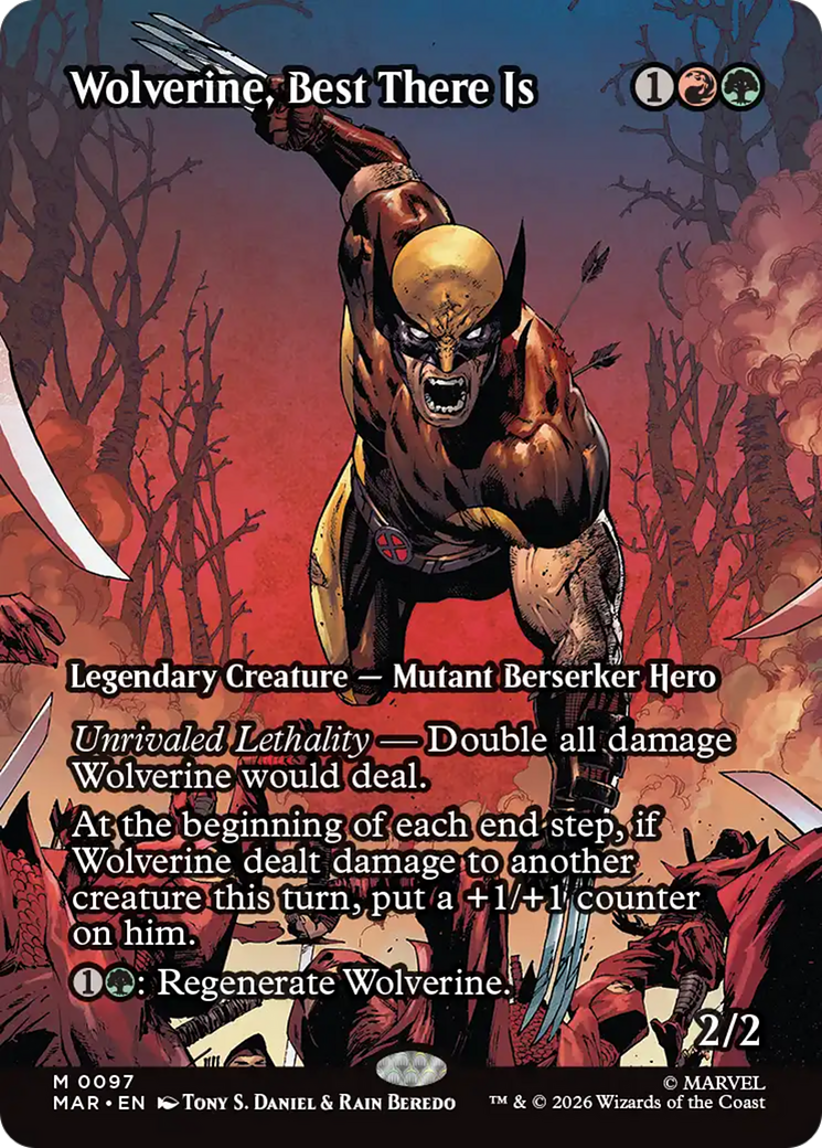 Wolverine, Best There Is (Borderless) [Marvel Universe: Eternal-Legal] | Shuffle n Cut Hobbies & Games