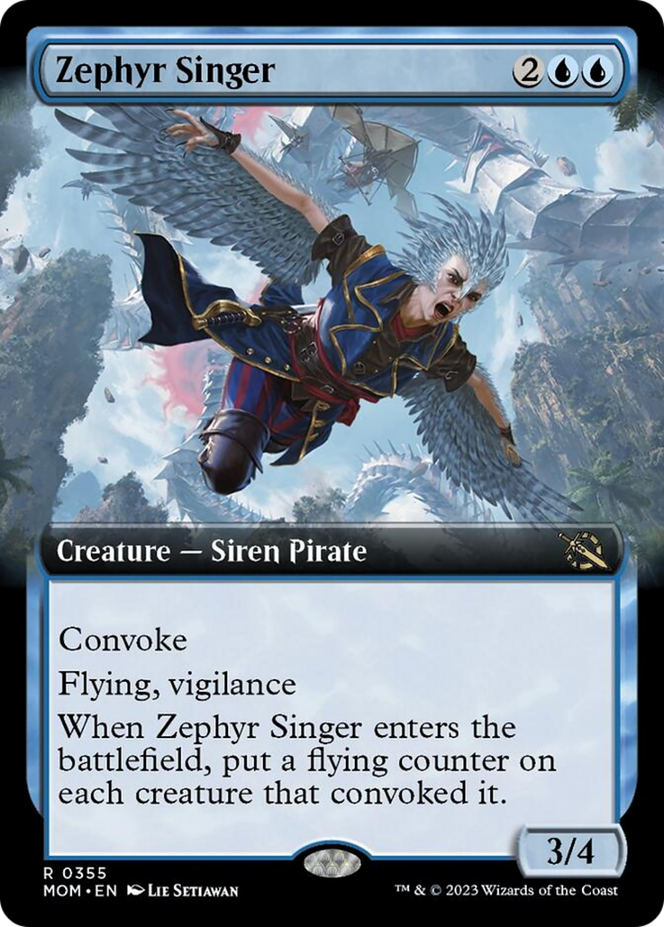 Zephyr Singer (Extended Art) [March of the Machine] | Shuffle n Cut Hobbies & Games