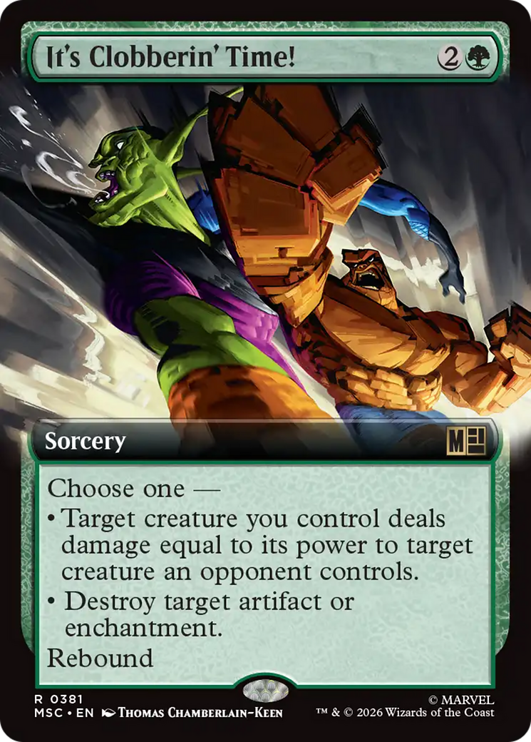 It's Clobberin' Time! (Extended Art) [Marvel Super Heroes Commander] | Shuffle n Cut Hobbies & Games