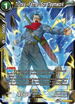 Trunks, Father-Son Teamwork (BT16-083) [Realm of the Gods] | Shuffle n Cut Hobbies & Games