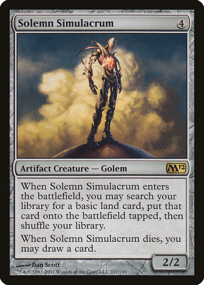 Solemn Simulacrum [Magic 2012] | Shuffle n Cut Hobbies & Games