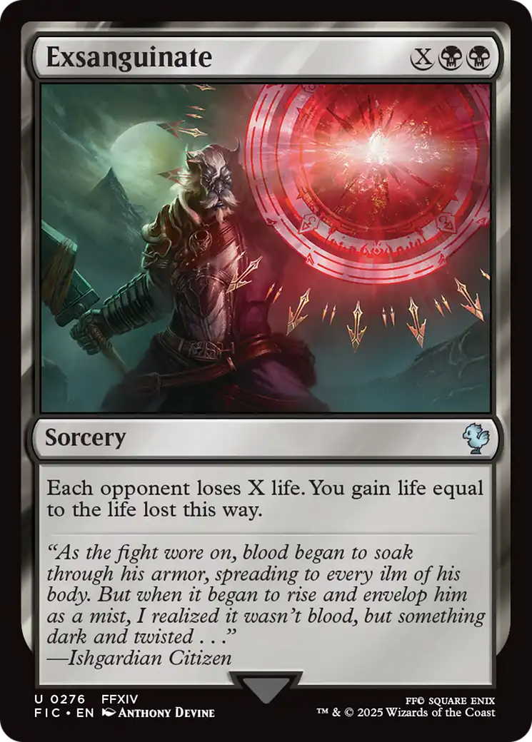 Exsanguinate [FINAL FANTASY Commander] | Shuffle n Cut Hobbies & Games