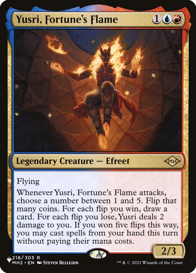 Yusri, Fortune's Flame [Secret Lair: Heads I Win, Tails You Lose] | Shuffle n Cut Hobbies & Games