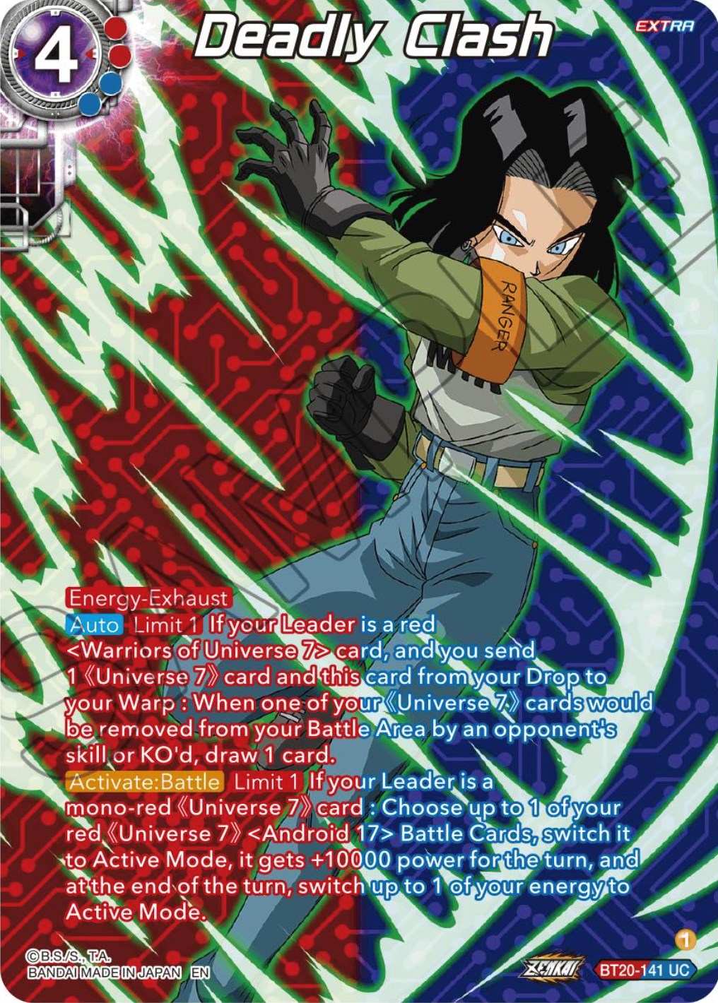 Deadly Clash (Silver Foil) (BT20-141) [Power Absorbed] | Shuffle n Cut Hobbies & Games