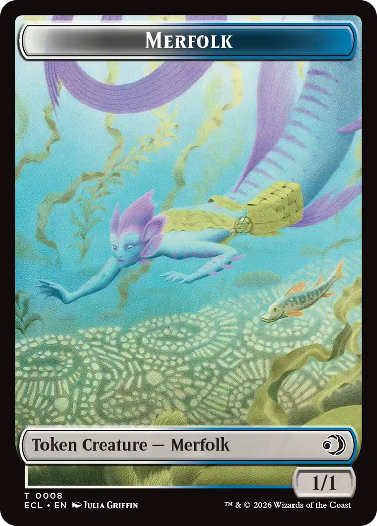 Shapeshifter // Merfolk Double-Sided Token [Lorwyn Eclipsed Tokens] | Shuffle n Cut Hobbies & Games